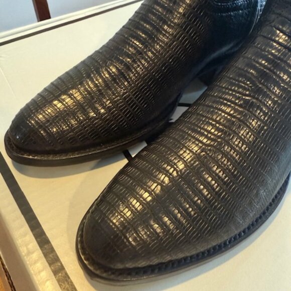 Mens Rujo "The Marcus" Teju Lizard Cowboy Boots 8D NEW IN BOX (UNWORN) - Picture 2 of 8
